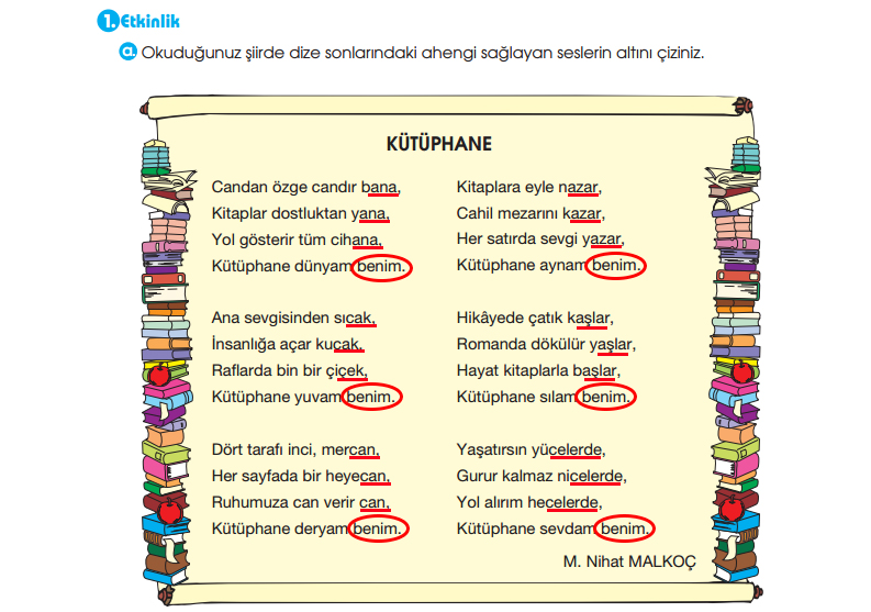 Kütüphane Metni Etkinlik Cevapları 6. Sınıf Türkçe MEB Yayınları