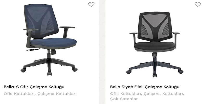 Çalışma Koltuğu ve Çalışma Sandalyesi